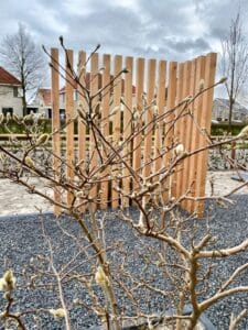 Strakke tuin aan het water Lemmer