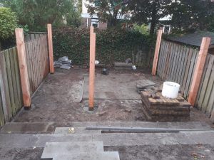 Fundament tuinoverkapping