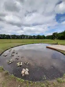aanleg zwemvijver