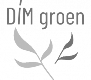 DIM groen logo wit