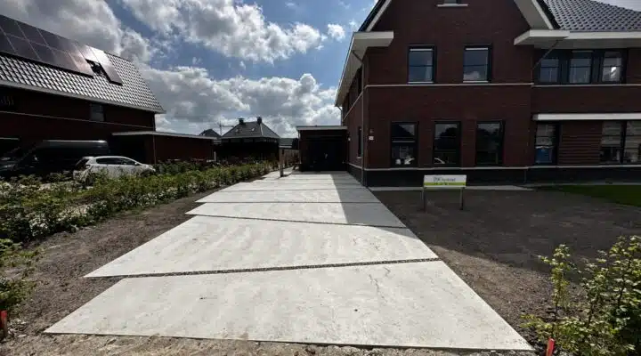 Oprit aanleggen nieuwbouw Groningen