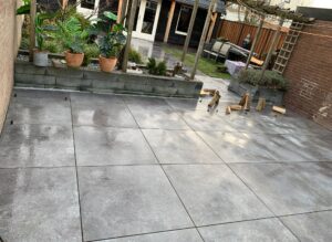 Terras aanleg tuin Groningen