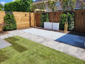 Tuinaanleg achtertuin Eelde Groningen