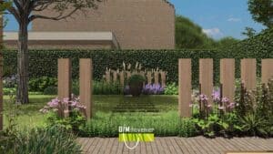3D tuinvisualisatie met robuuste houtaccenten